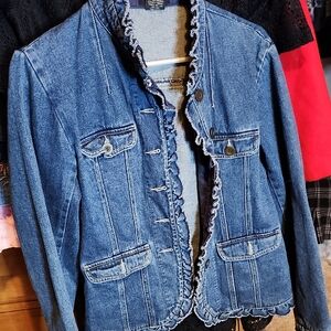 GNW Frilled Denim Jacket